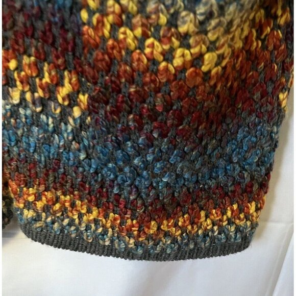Christopher & Banks Cardigan Rainbow Sweater Open Front Multicolour - Picture 6 of 16